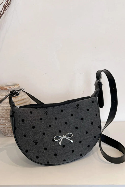 'Jolene' Bowknot Polyester Crossbody Bag - Celes Fashion